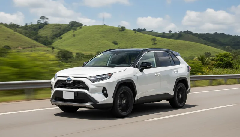Toyota RAV4 en la autopista cerca de Valencia