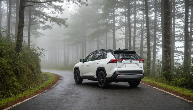 Toyota RAV4 en la carretera de la Colonia Tovar